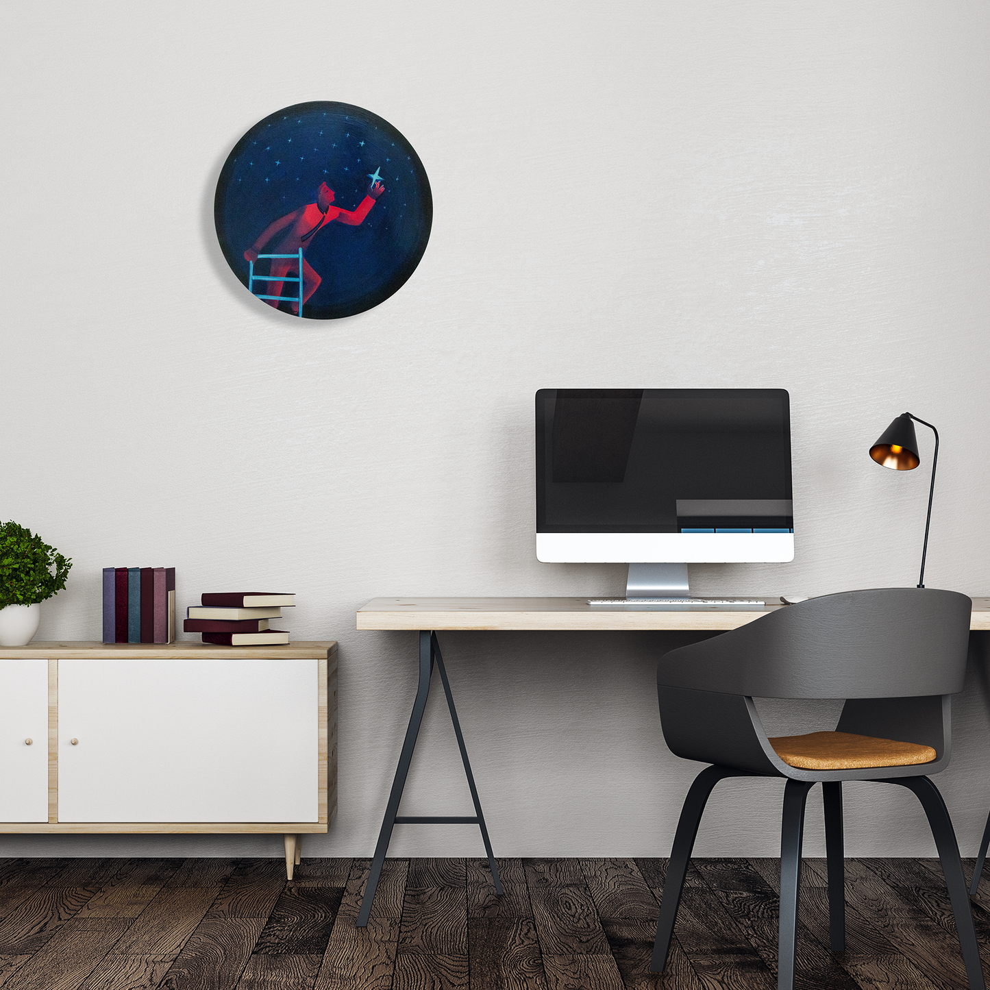 Hand Painted Wall Painting Achievement - Home - Office Decor