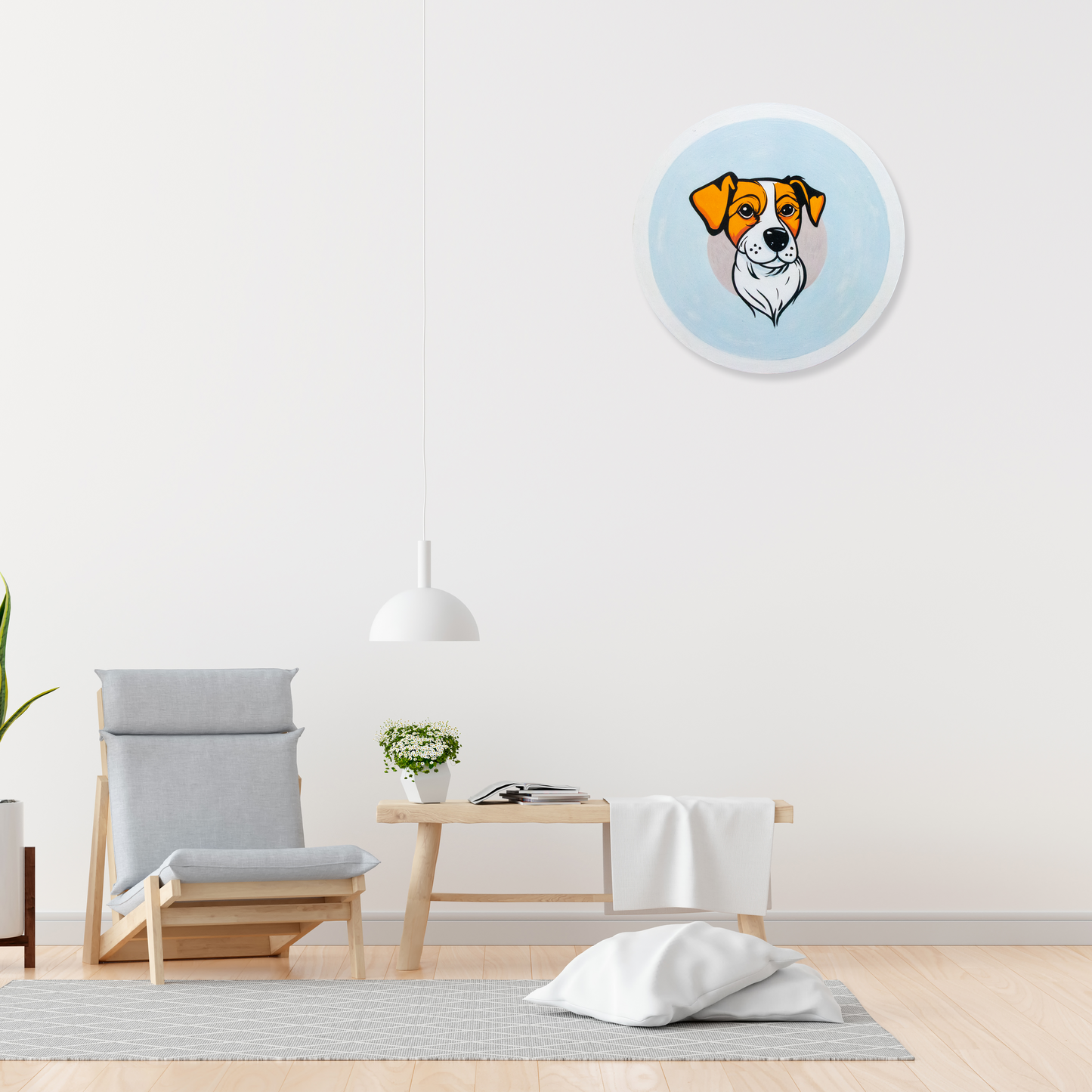 Hand Painting of Doggy - Home Decor