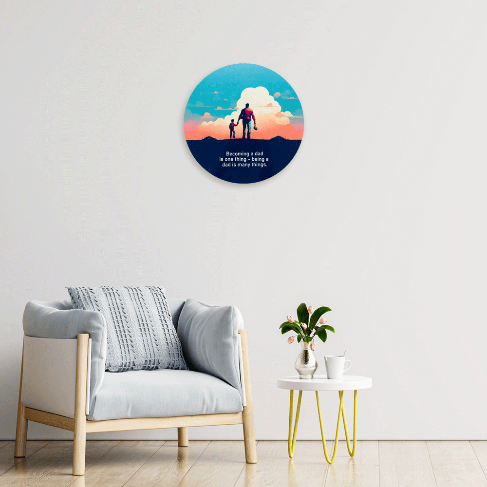 Wall Painting - Digital Printing - Father & Son - Home Decor - Office Decor
