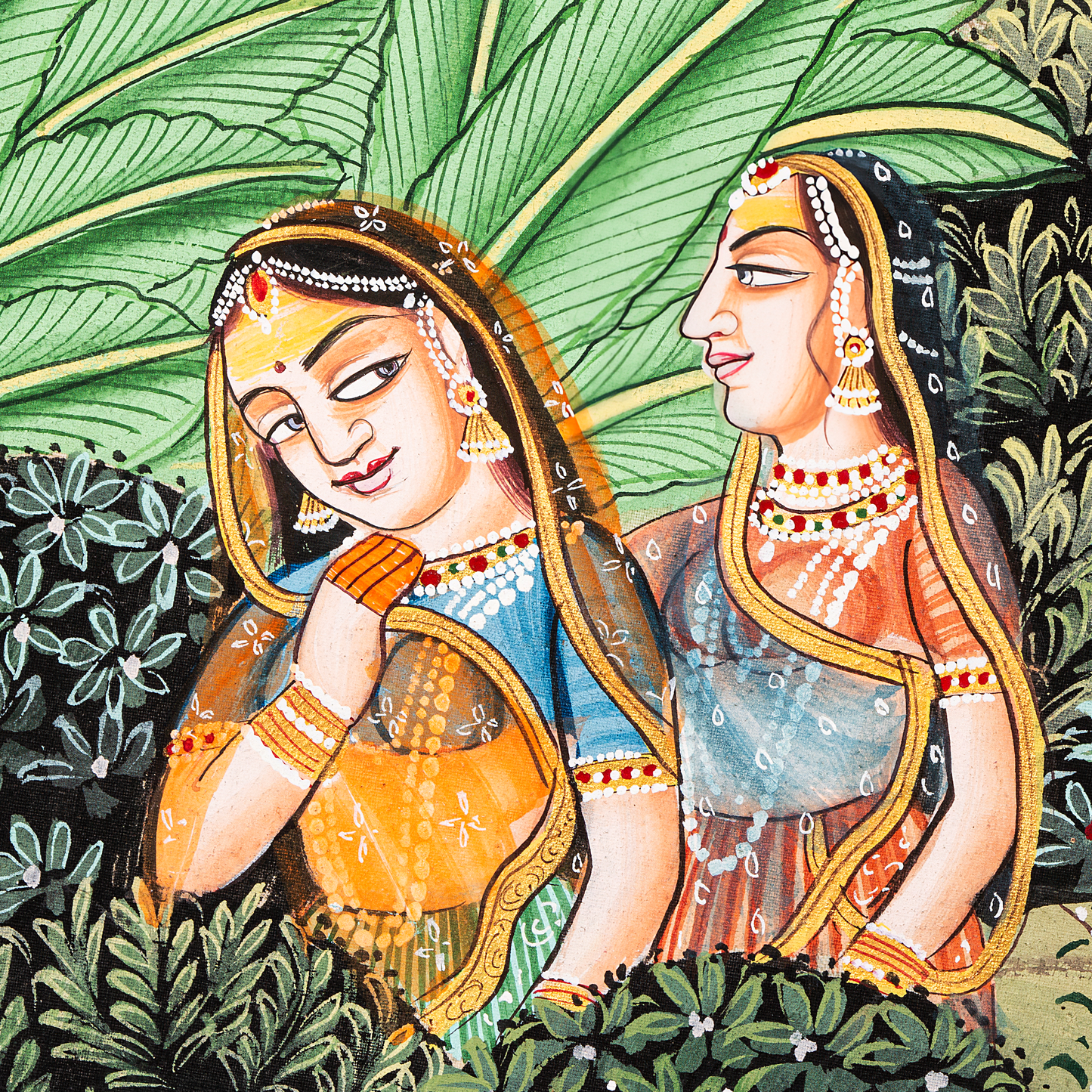 WHERE LOVE TAKES A DIVINE FORM - Radha-Krishna Pichwai Painting