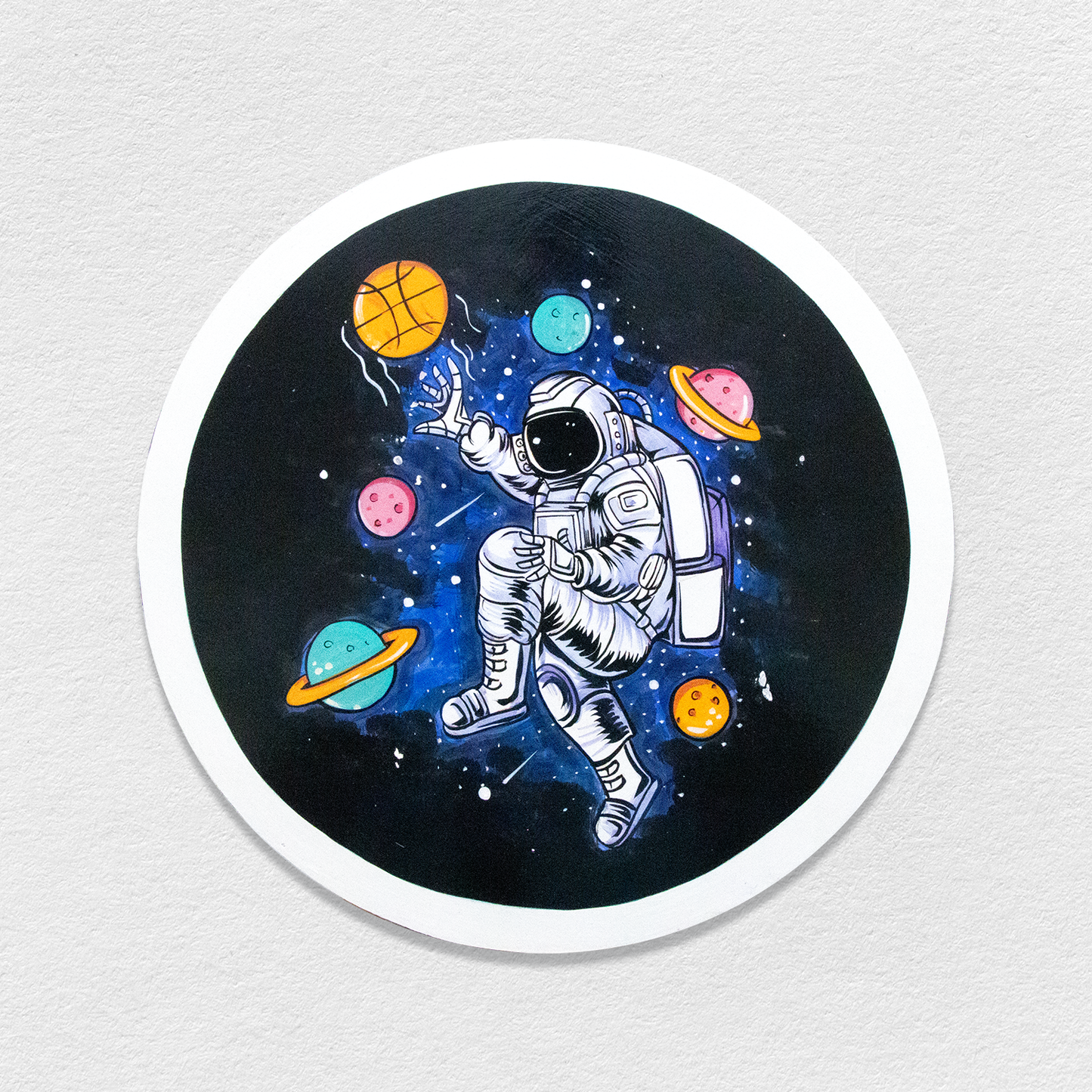 Hand Painted Wall Art - Galaxy / Space - Home Decor - Office Decor