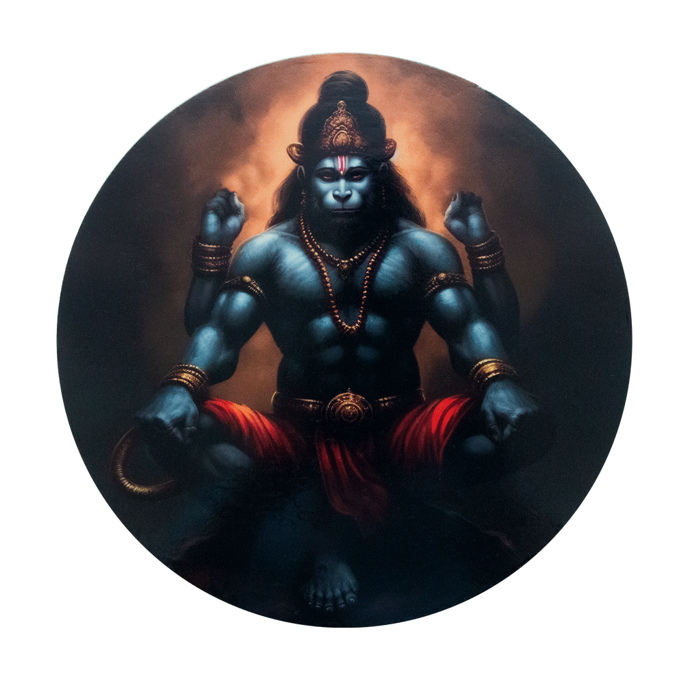 Wall Painting - Digital Wall Art - Lord Shree Hanuman - Home Decor - Office Decor