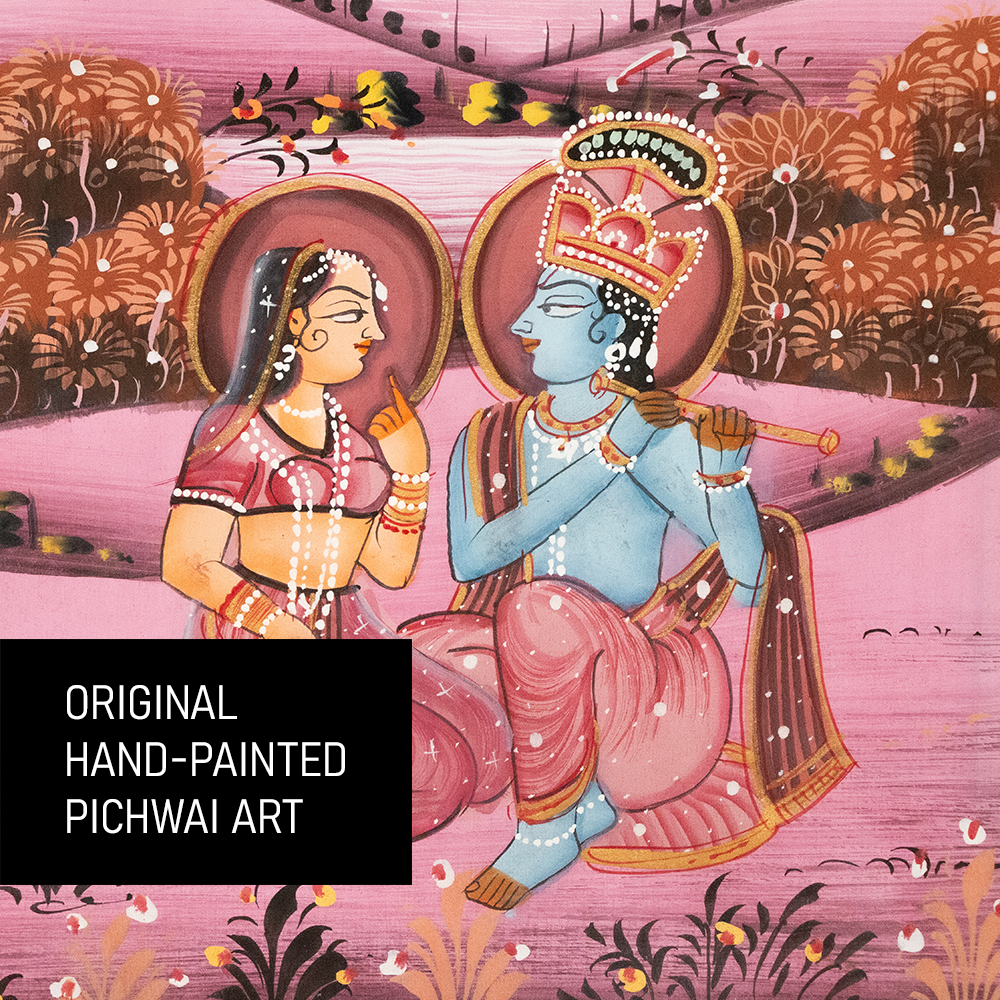 Beautiful Original Pichwai Painting of Radha-Krishna