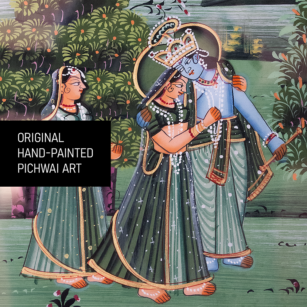 Beautiful Origal Pichwai Painting of Radha-Krishna