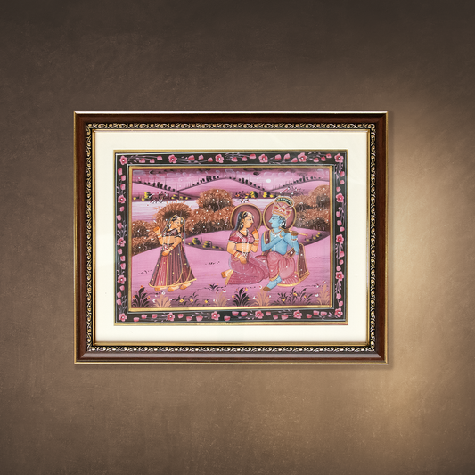 Beautiful Original Pichwai Painting of Radha-Krishna
