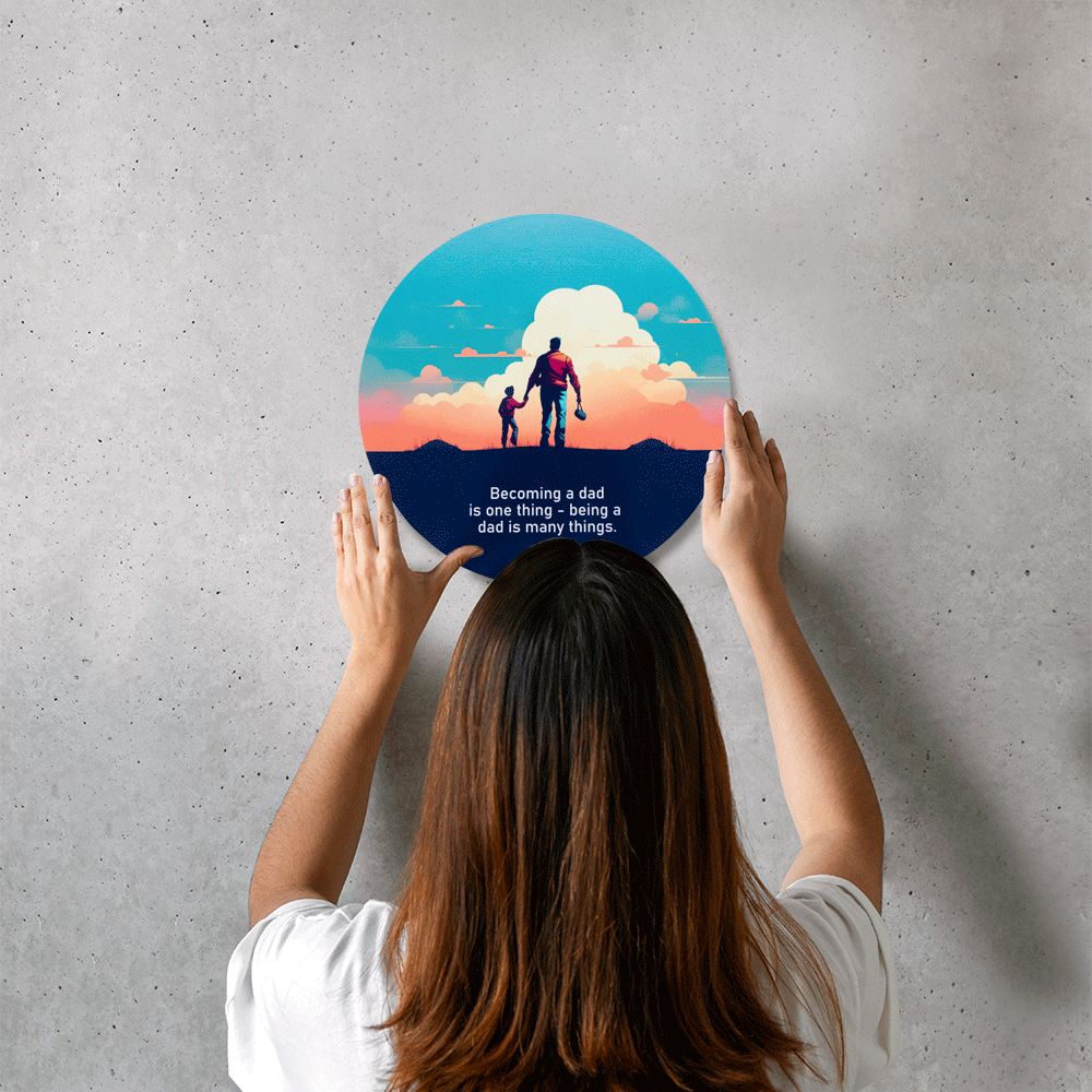 Wall Painting - Digital Printing - Father & Son - Home Decor - Office Decor