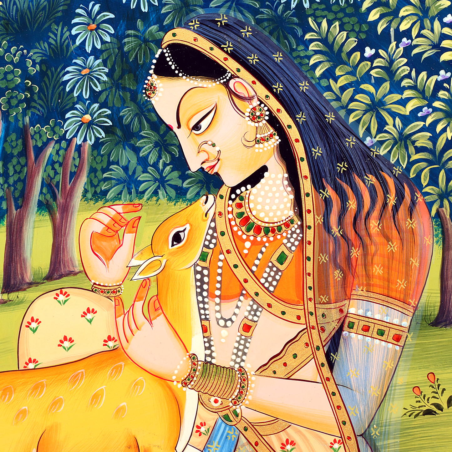 Whispers of Vrindavan - Pichwai Painting