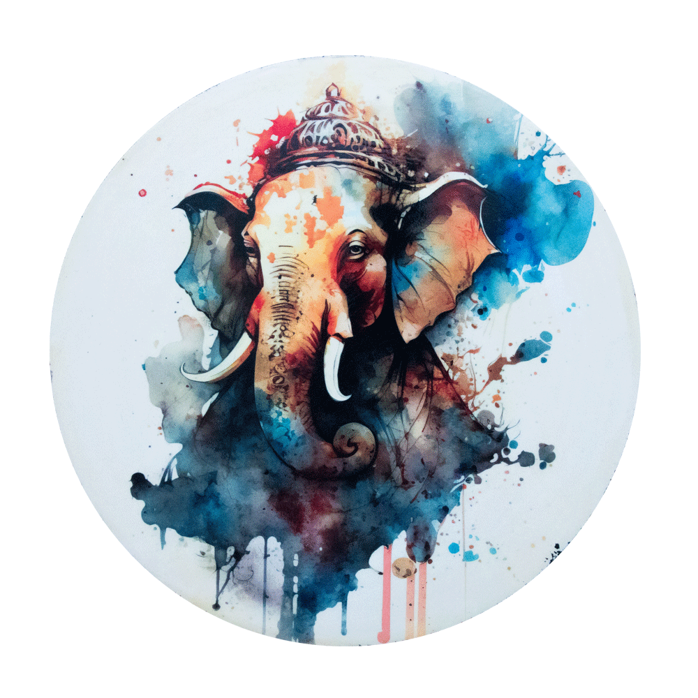 Wall Painting - Digital Wall Art - Lord Shree Ganesha - Home Decor - Office Decor