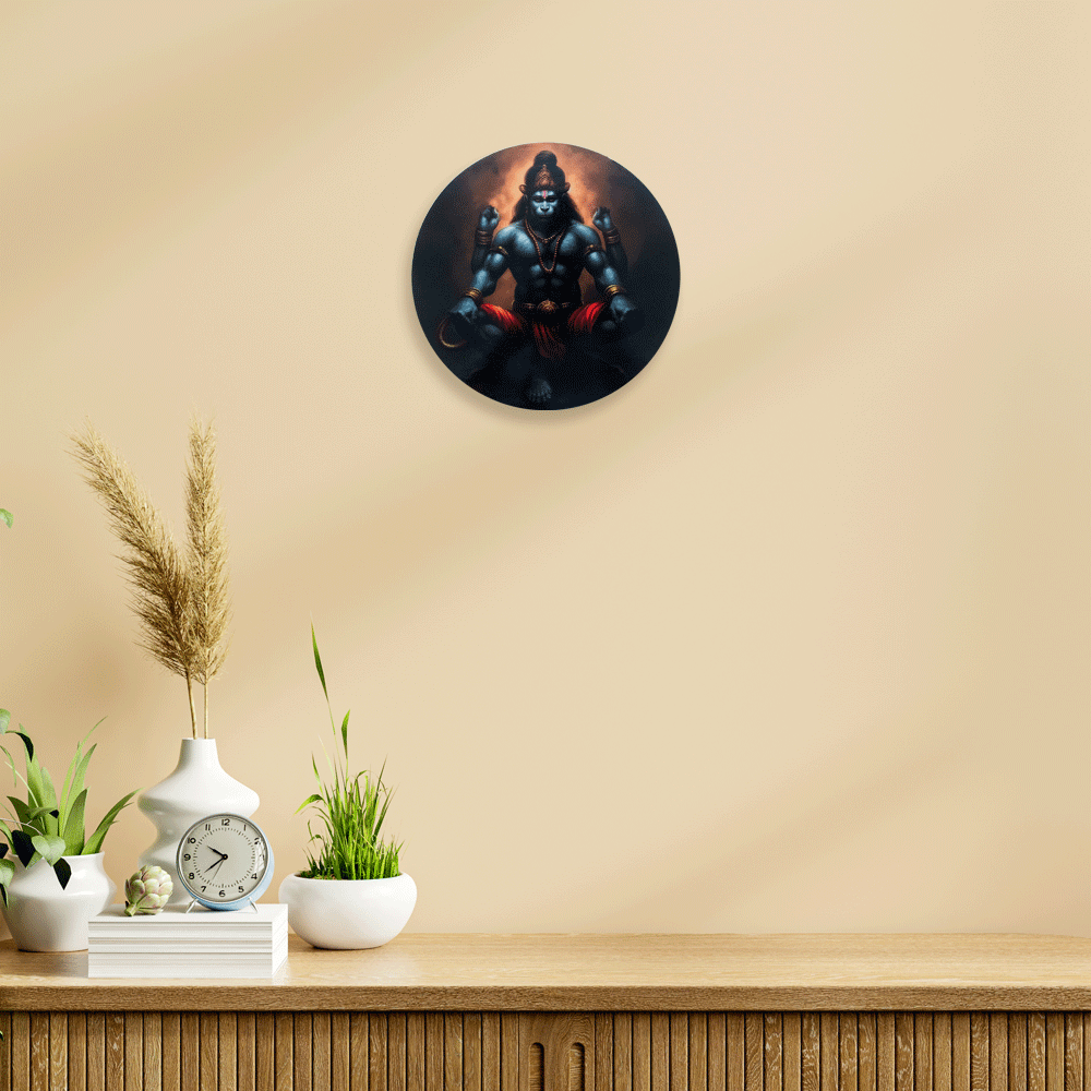 Wall Painting - Digital Wall Art - Lord Shree Hanuman - Home Decor - Office Decor