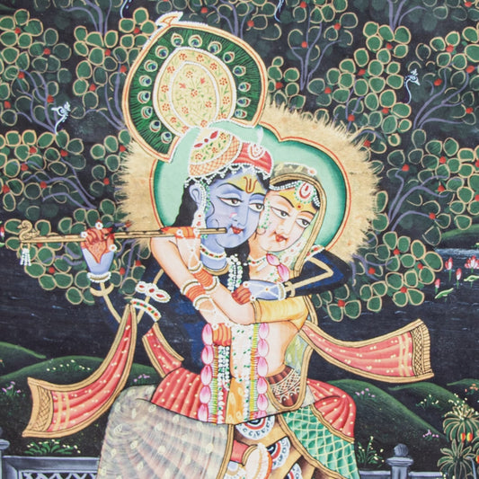 Original Hand-Painted Radha-Krishna pichwai Painting